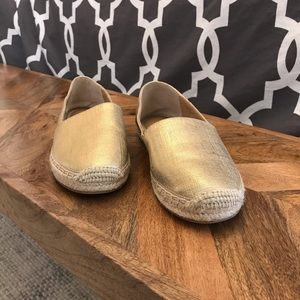 Slip On Gold Banana Republic Espadrilles
